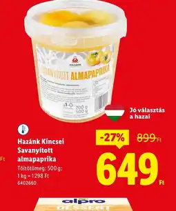 Lidl Hazánk Kincsei Savanyított Almapaprika ajánlat