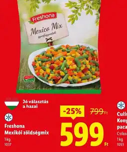 Lidl Freshona Mexiki zöldségmix ajánlat