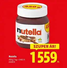 Lidl Nutella ajánlat
