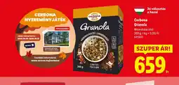 Lidl Cerbona Granola ajánlat