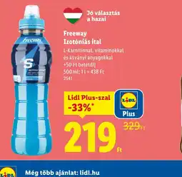 Lidl Freeway Izotniás ital ajánlat