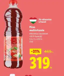 Lidl Piros Multivitamin ajánlat