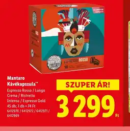 Lidl Mantaro Kávékapszula ajánlat
