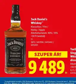 Lidl Jack Daniel's Whiskey ajánlat