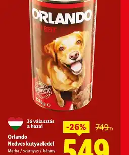 Lidl Orlando Nedves kutyaeledel ajánlat