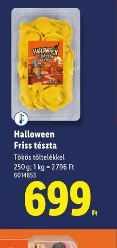 Lidl Halloween Friss tészta ajánlat