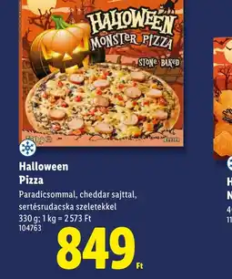 Lidl Halloween Pizza ajánlat