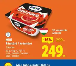 Lidl Milli Rémtúr / krémtúr ajánlat