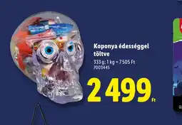 Lidl Koponya édességgel töltve ajánlat