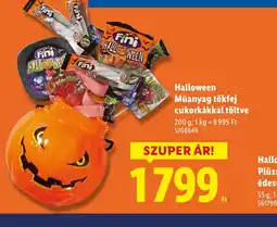 Lidl Halloween Műanyag tökfej ajánlat