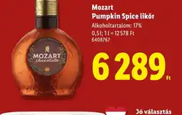 Lidl Mozart Pumpkin Spice likőr ajánlat