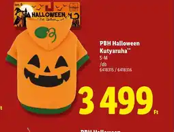 Lidl PBH Halloween Kutyaruha ajánlat