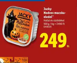 Lidl Jacky Nedves macskaeledel ajánlat