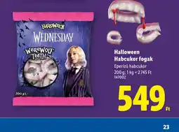 Lidl Halloween Habcukor fogak ajánlat