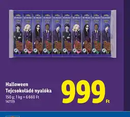 Lidl Halloween Tejcsokoládé nyalka ajánlat