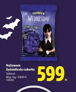 Lidl Halloween Gyümölcsös cukorka ajánlat