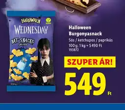 Lidl Halloween Burgonyasnack ajánlat