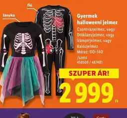 Lidl Gyermek halloweeni jelmez ajánlat