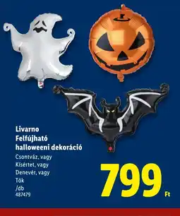 Lidl Livarno Felfújhat halloweeni dekoráci ajánlat