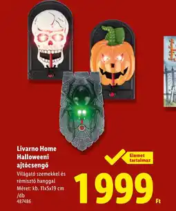 Lidl Livarno Home Halloweeni ajtcsengő ajánlat