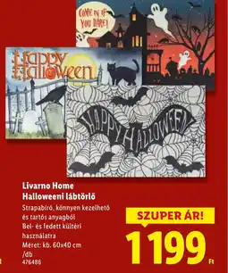 Lidl Livarno Home Halloweeni lábtörlő ajánlat