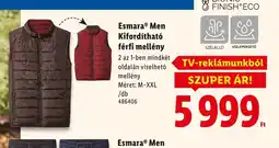 Lidl Esmara Men Kifordíthat férfi mellény ajánlat