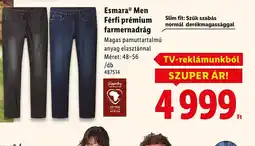 Lidl Esmera Men Férfi prémium farmernadrág ajánlat