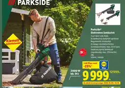 Lidl Parkside Elektromos lombsz Plusv ajánlat
