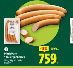Lidl Pikok Pure "Bécsi" juhbélben ajánlat