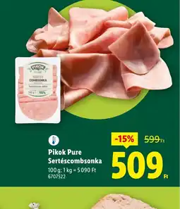 Lidl Pikok Pure Sertéscombsonka ajánlat