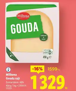 Lidl Milbona Gouda sajt ajánlat