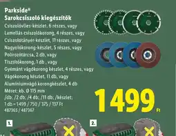 Lidl Parkside Sarokcsiszol kiegészítők ajánlat