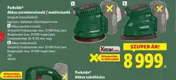 Lidl Parkside Akkus excentercsiszol / multicsiszol ajánlat