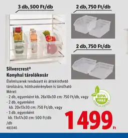 Lidl Silvercrest Konyhai tárolkosár ajánlat