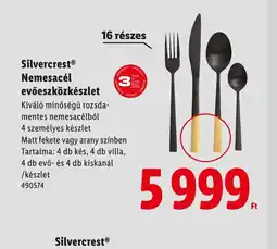 Lidl Silvercrest Nemesacél evőeszközkészlet ajánlat