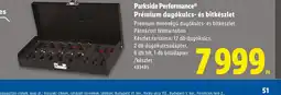 Lidl Parkside Performance Prémium dugkulcs- és bitkészlet ajánlat