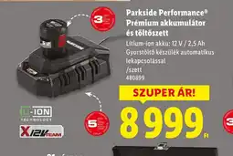 Lidl Parkside Performance Prémium akkumulátor és töltőszett ajánlat