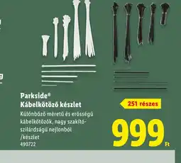 Lidl Parkside Kábelkötoző készlet ajánlat