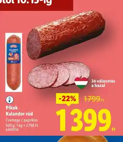 Lidl Pikok Kalandor rúd ajánlat