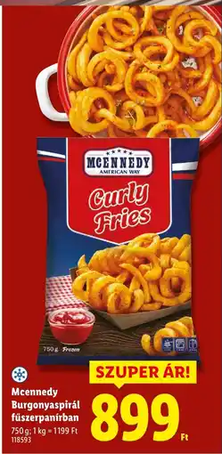 Lidl Mcennedy Burgonyaspirál fűszerpanírban ajánlat