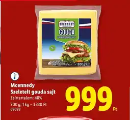 Lidl Mcennedy Szeletelt gouda sajt ajánlat