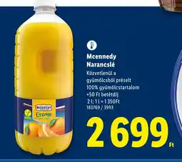 Lidl Mcennedy Narancslé ajánlat