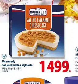 Lidl Mcennedy Ss karamellás sajttorta ajánlat