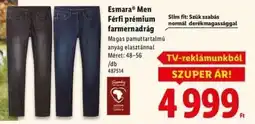 Lidl Esmara Men Férfi prémium farmernadrág ajánlat