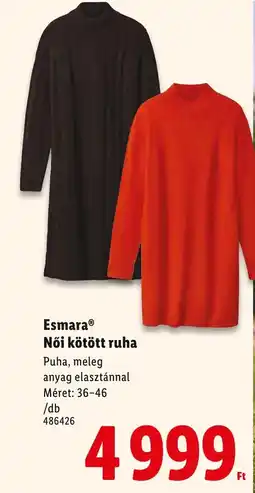 Lidl Esmara Női kötött ruha ajánlat