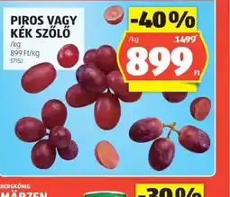 ALDI Piros vagy kék szőlő ajánlat