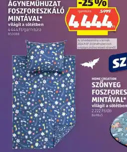 ALDI Ágyneműhuzat foszforeszkál mintával ajánlat