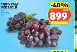 ALDI Piros vagy kék szőlő ajánlat