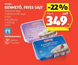 ALDI Milsani Kenhető, Friss Sajt ajánlat