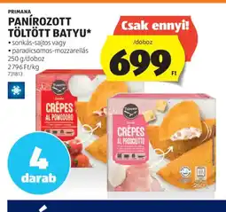ALDI Panírozott Töltött Batyu ajánlat